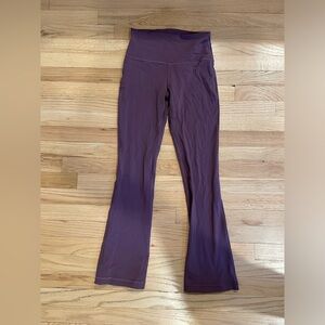 Lululemon align high rise mini flare extra short GRAPE THISTLE